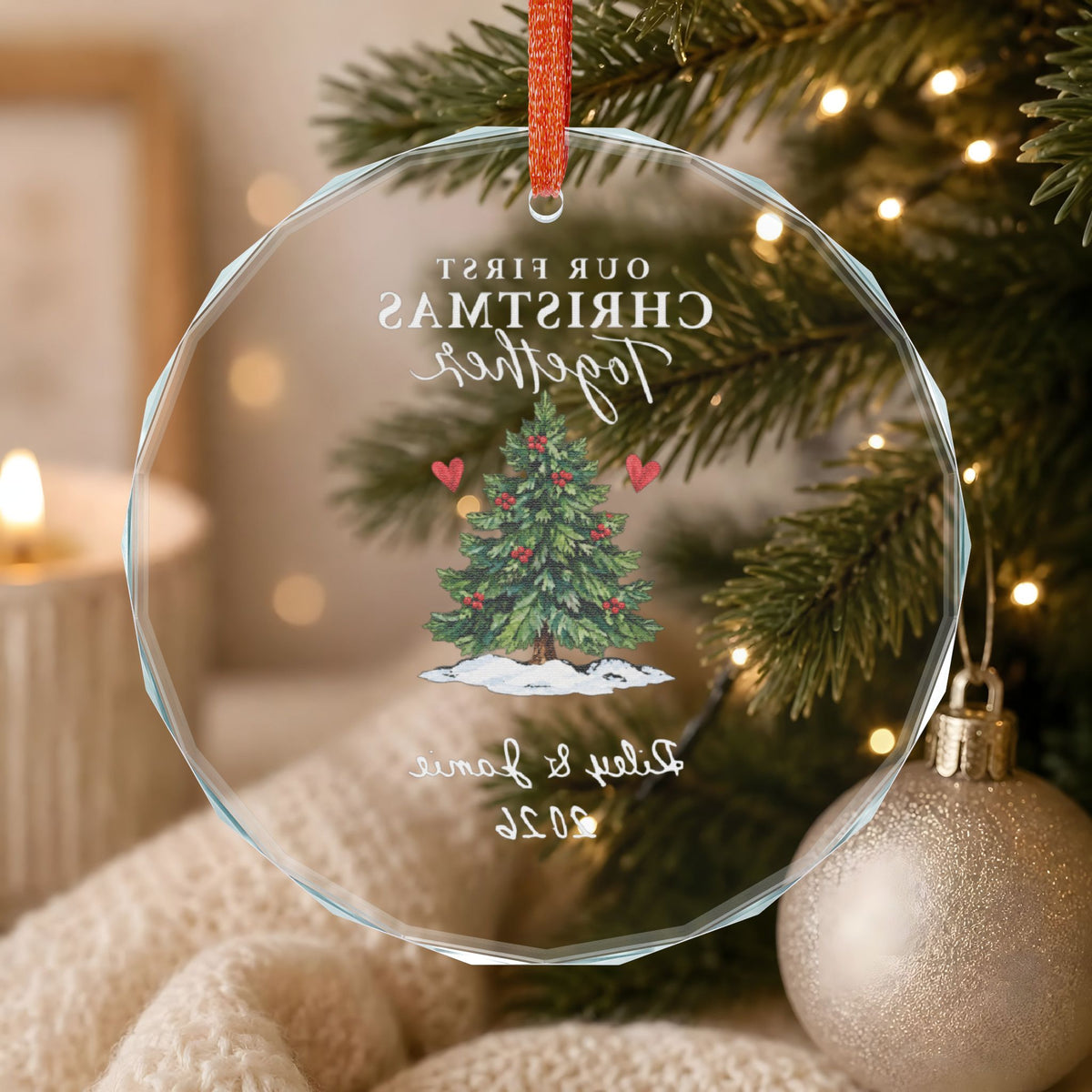 Signature Crystal Christmas Ornament