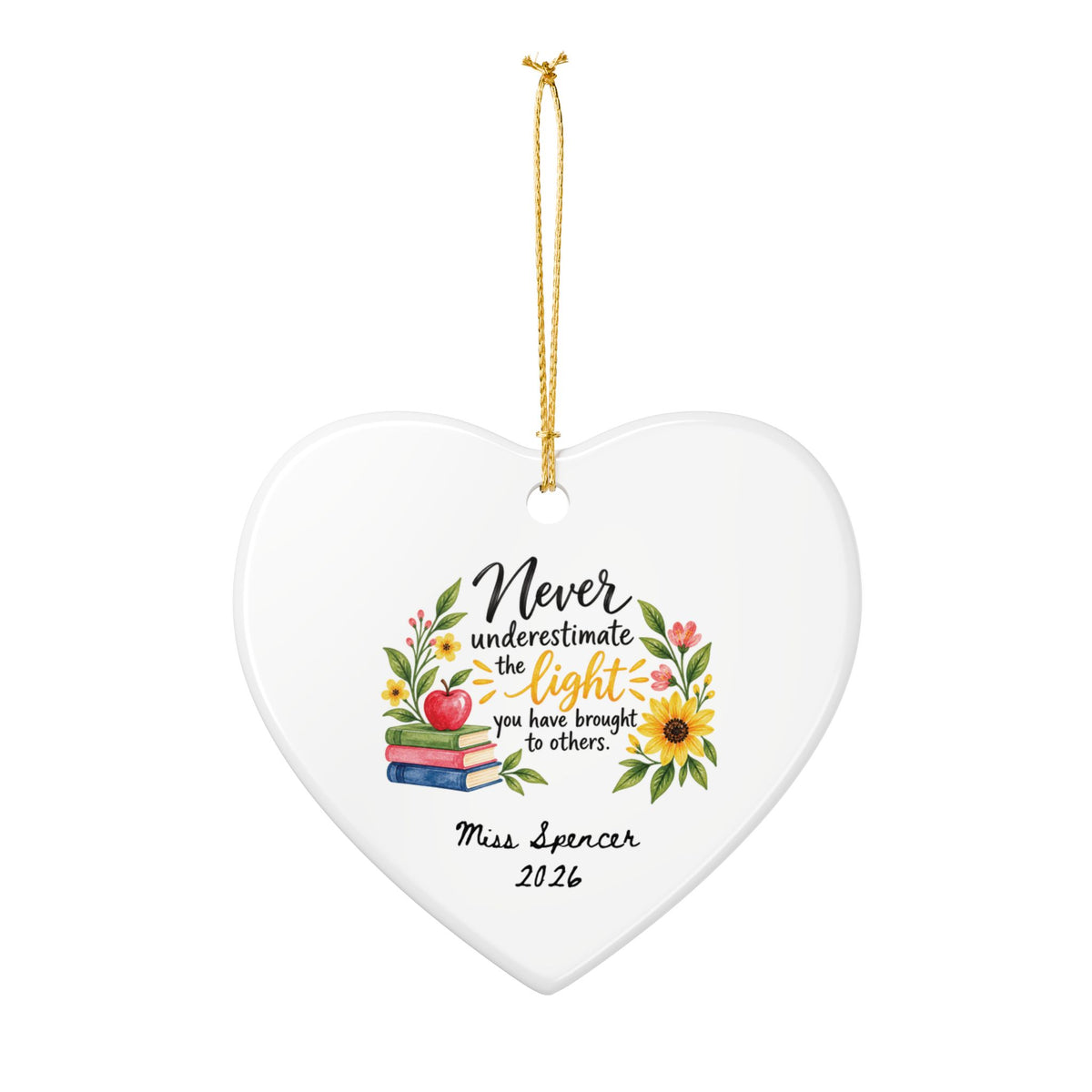 Heritage Single-Sided Ceramic Ornament
