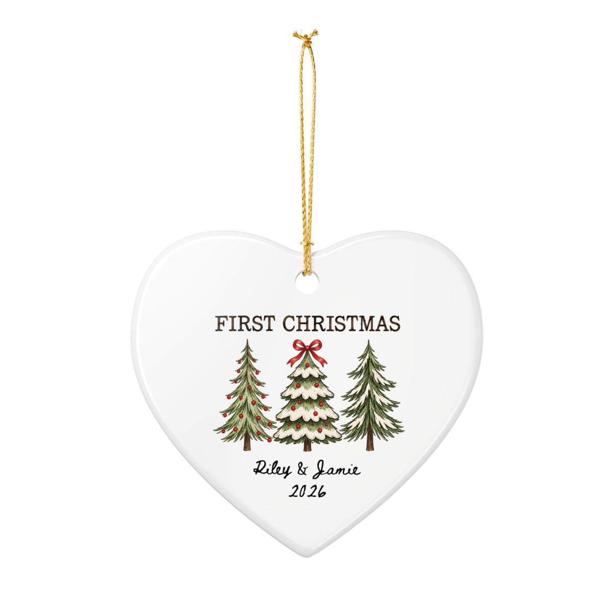 Heritage Single-Sided Ceramic Ornament