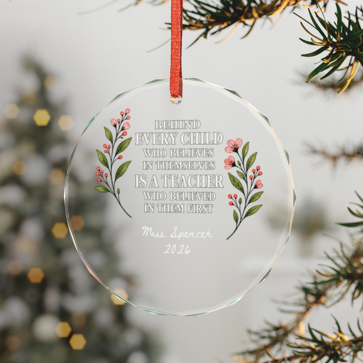Signature Crystal Christmas Ornament