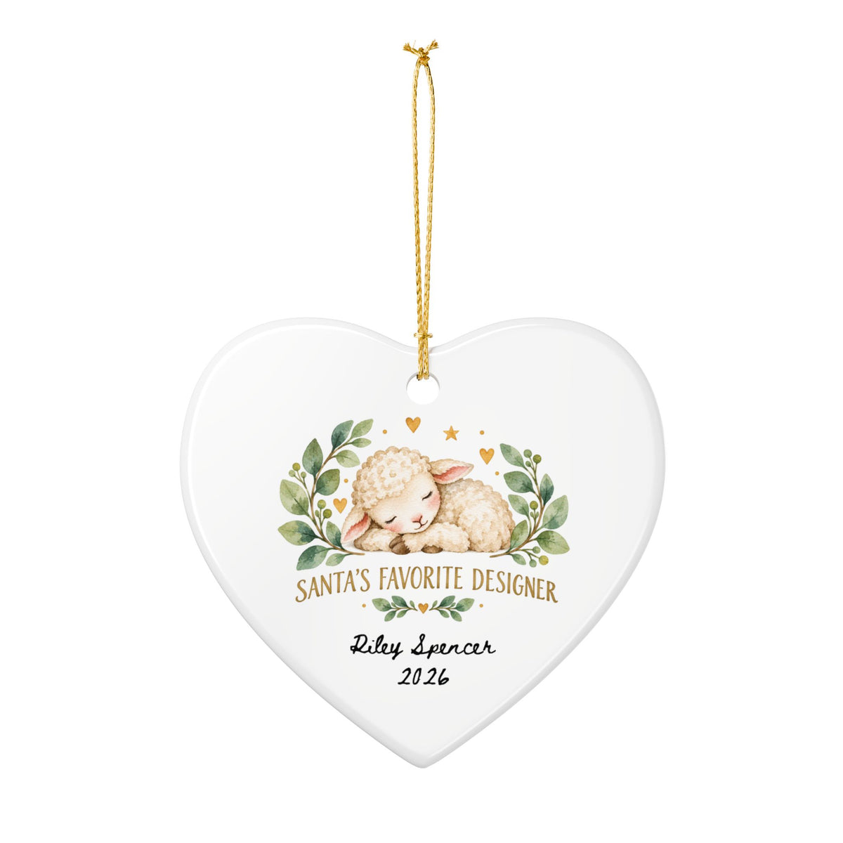 Heritage Single-Sided Ceramic Ornament
