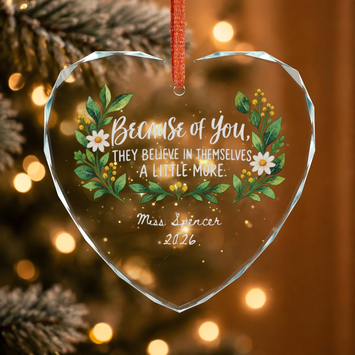 Signature Crystal Christmas Ornament