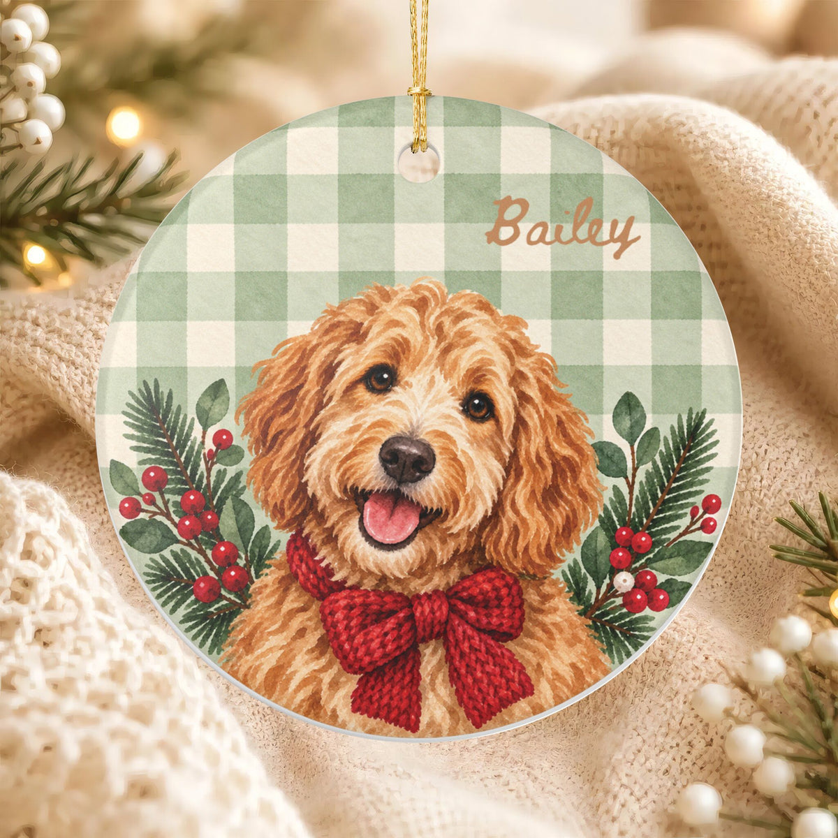 Copy of Personalized Pet Christmas Ceramic Ornament Dog & Cat Keepsake