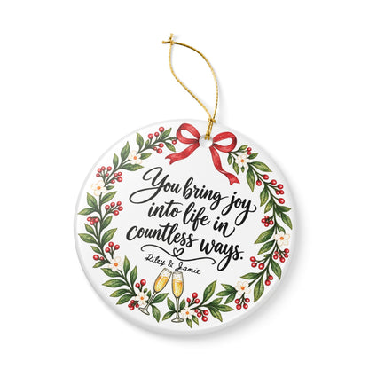Heritage Single-Sided Ceramic Ornament