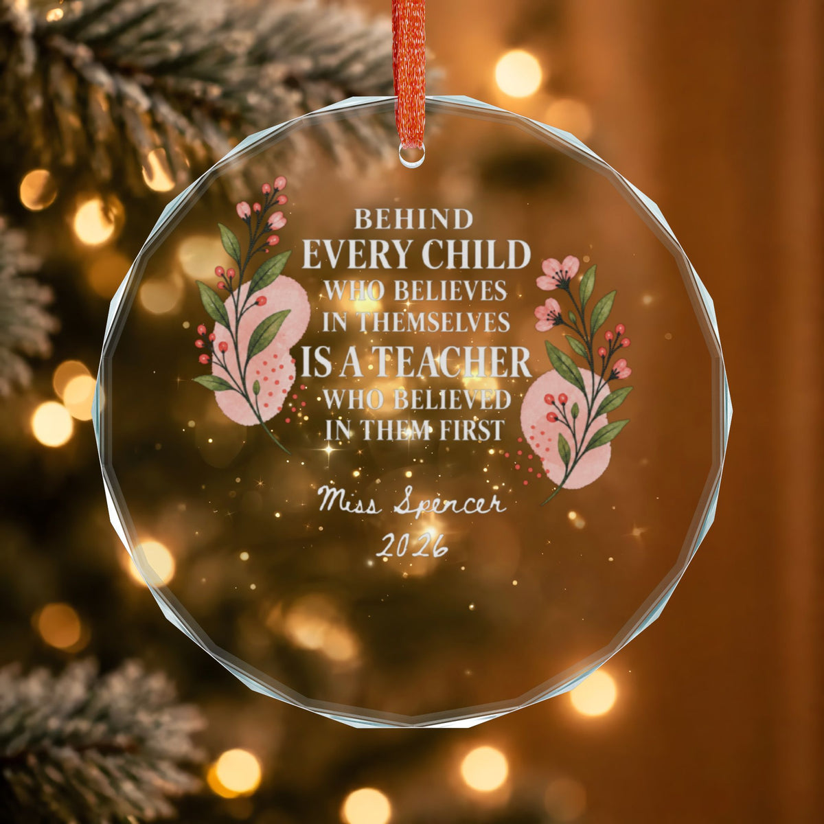 Signature Crystal Christmas Ornament