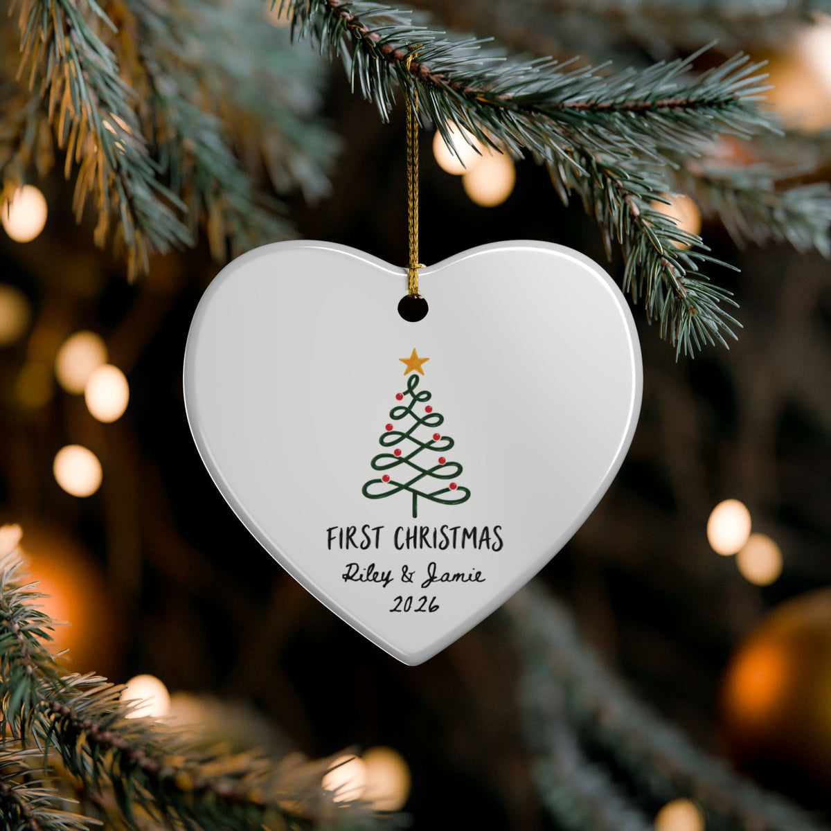 Heritage Single-Sided Ceramic Ornament