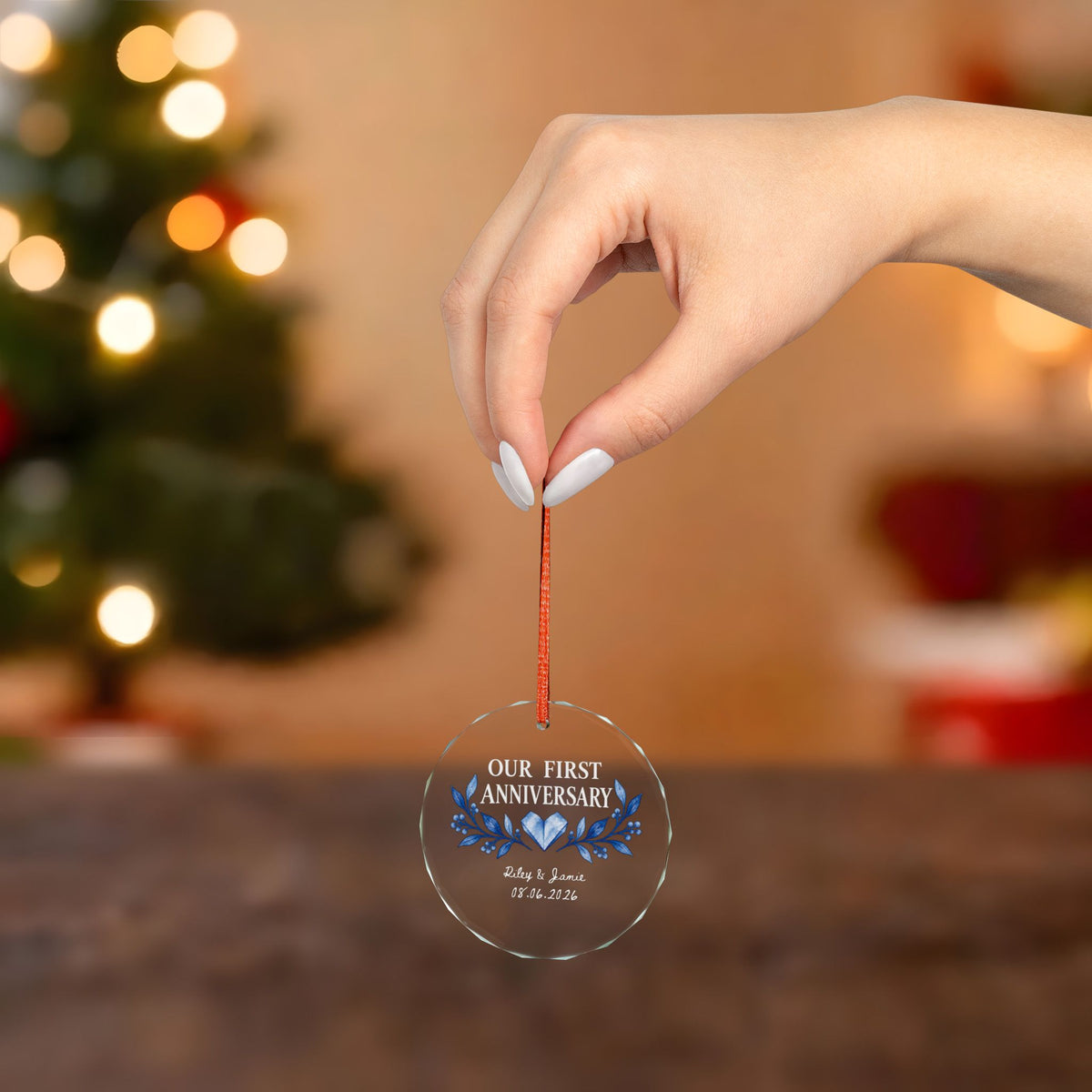Signature Crystal Christmas Ornament