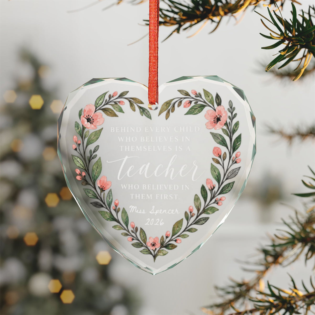 Signature Crystal Christmas Ornament