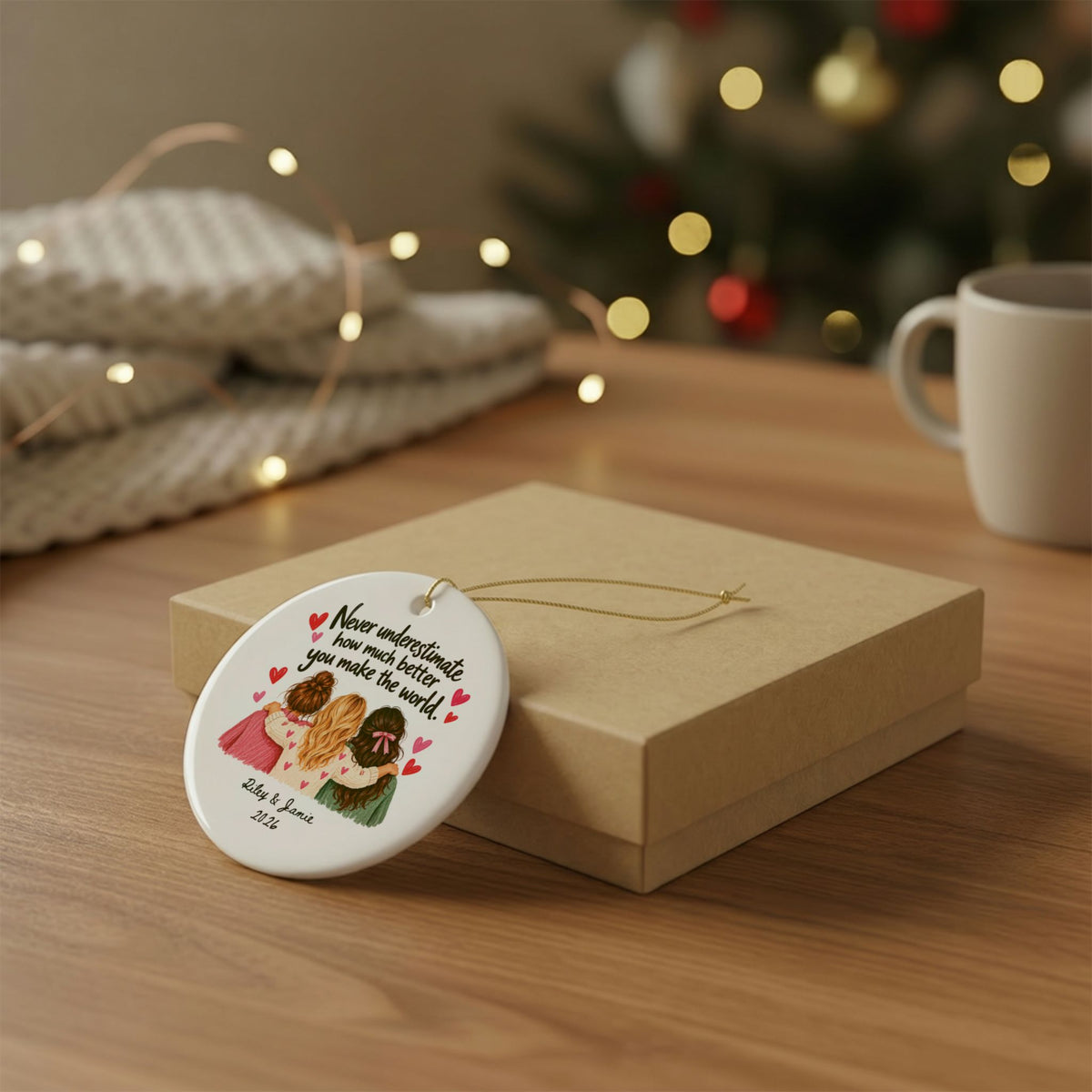 Heritage Single-Sided Ceramic Ornament