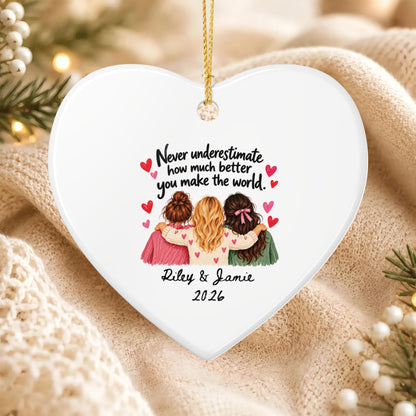 Heritage Single-Sided Ceramic Ornament
