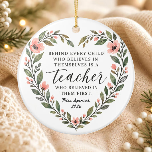Heritage Single-Sided Ceramic Ornament