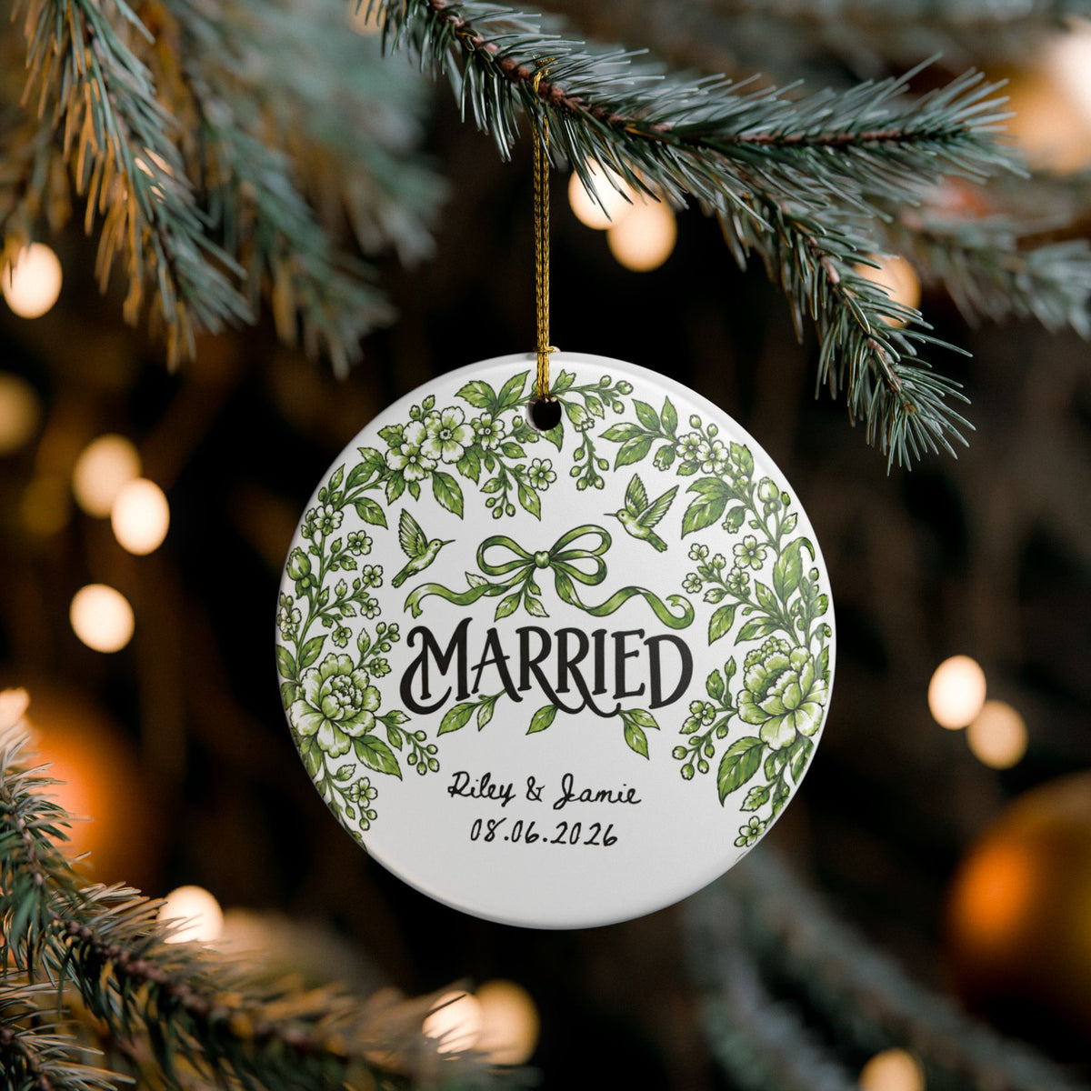 Heritage Single-Sided Ceramic Ornament