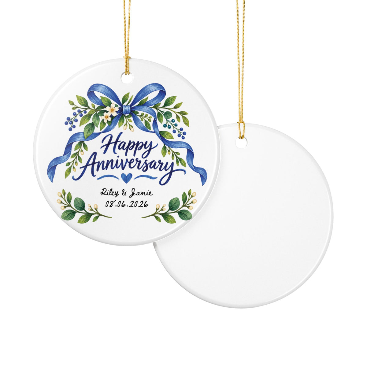 Heritage Single-Sided Ceramic Ornament