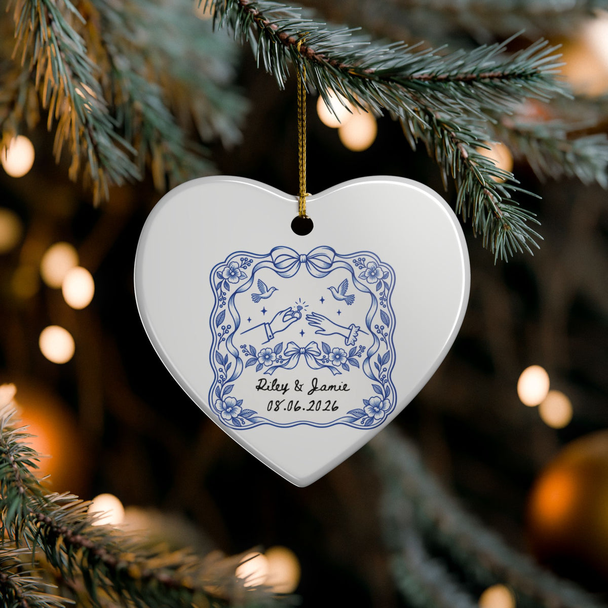 Heritage Single-Sided Ceramic Ornament
