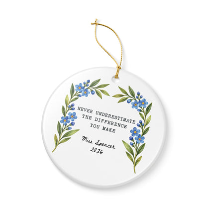 Heritage Single-Sided Ceramic Ornament