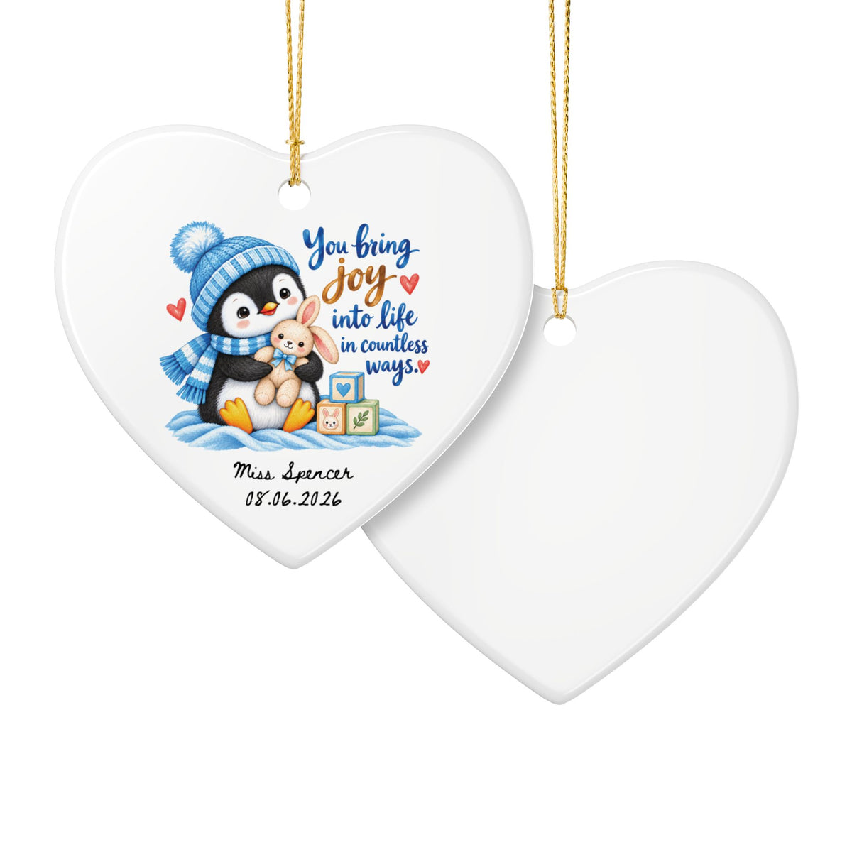 Heritage Single-Sided Ceramic Ornament