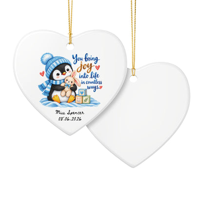 Heritage Single-Sided Ceramic Ornament