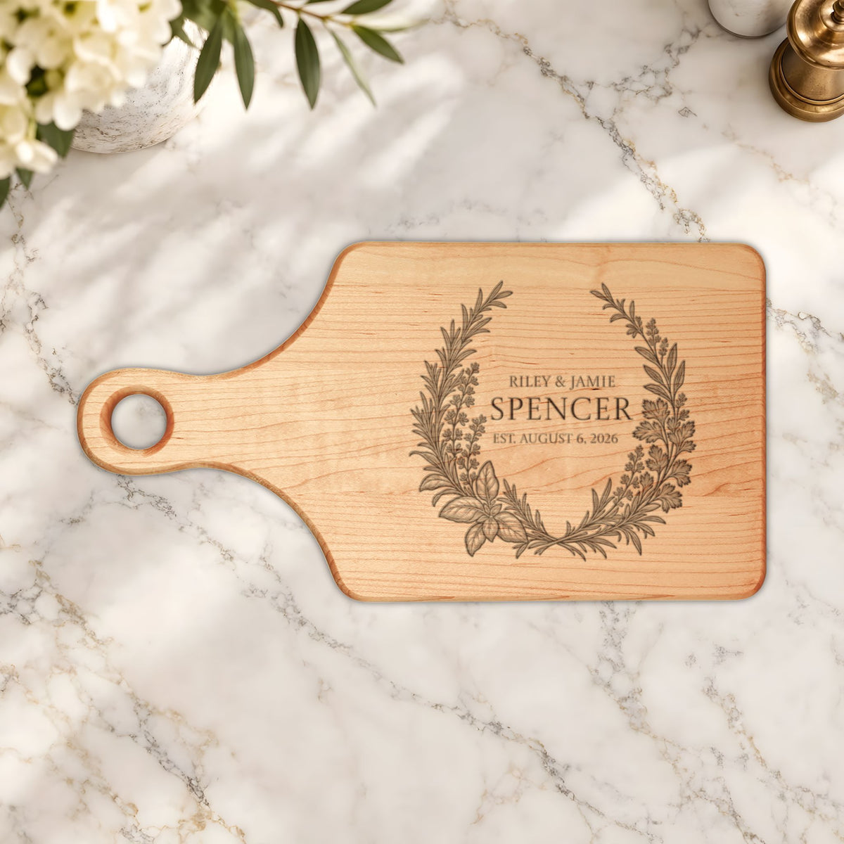 Atelier Engraved Personalized Wooden Cutting Board