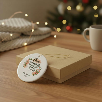 Heritage Single-Sided Ceramic Ornament