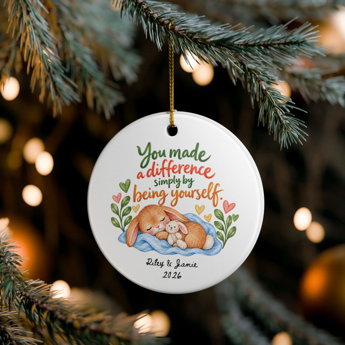Heritage Single-Sided Ceramic Ornament