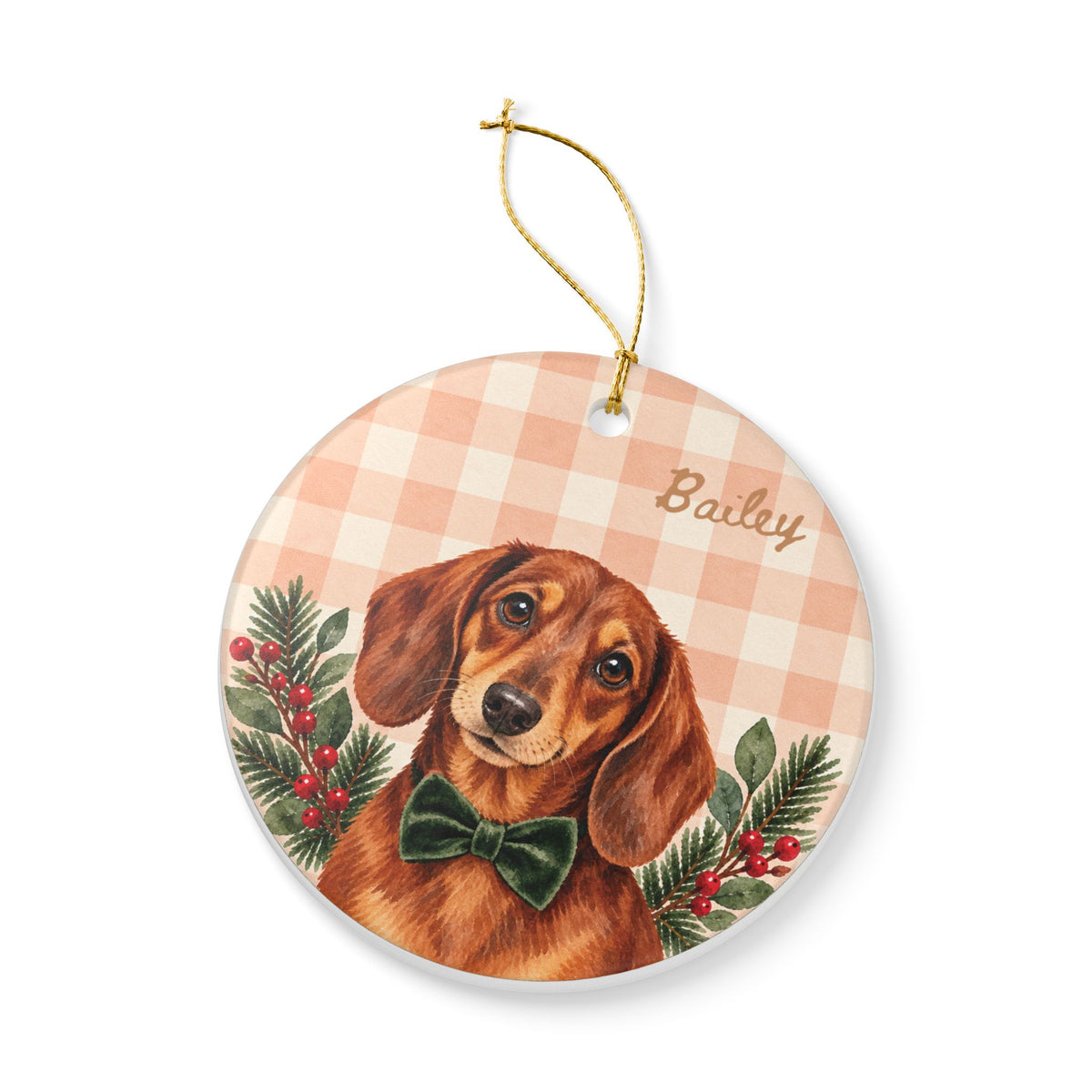 Copy of Personalized Pet Christmas Ceramic Ornament Dog & Cat Keepsake
