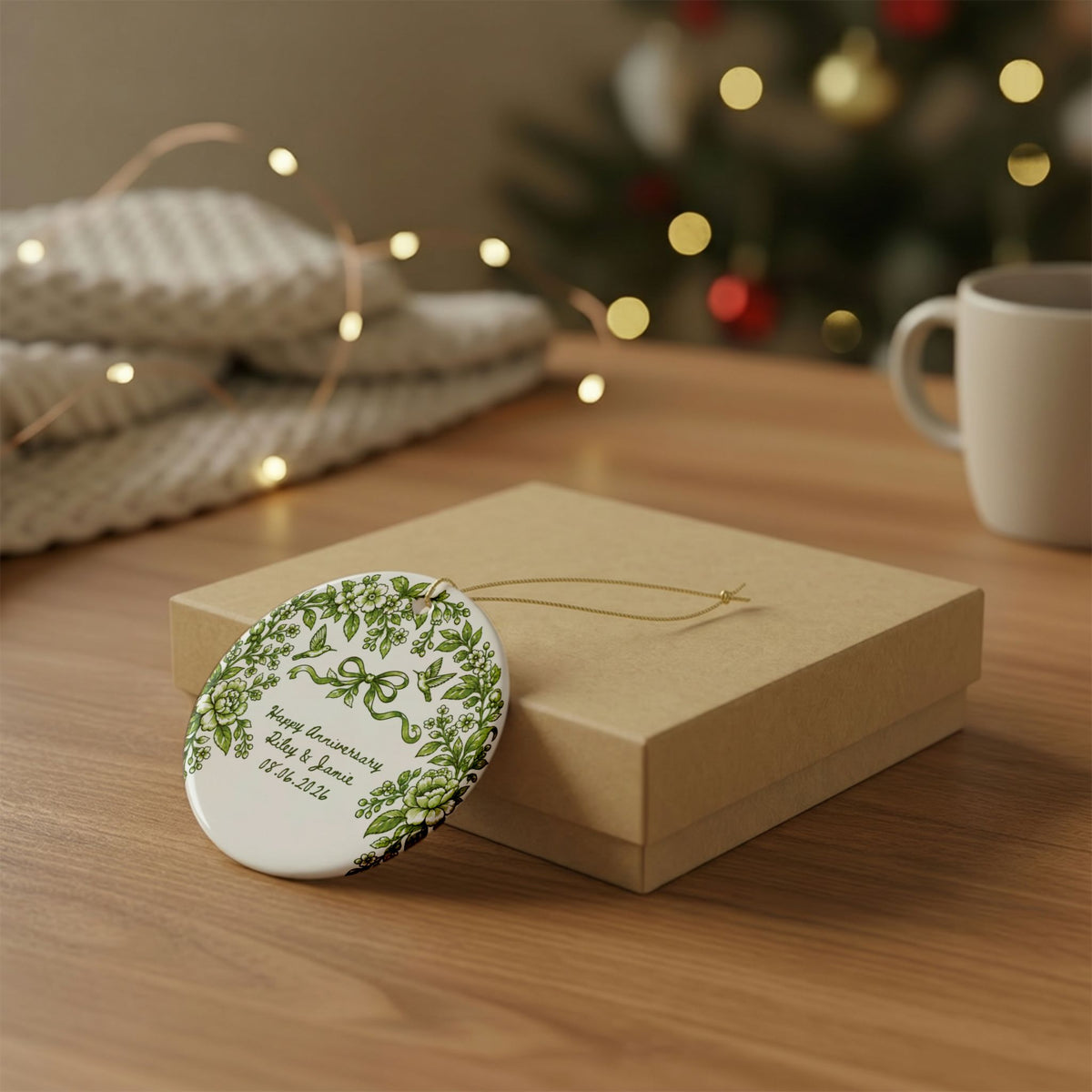 Heritage Single-Sided Ceramic Ornament