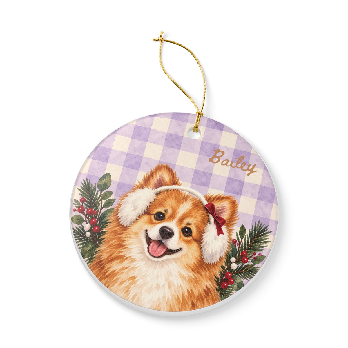 Copy of Personalized Pet Christmas Ceramic Ornament Dog & Cat Keepsake