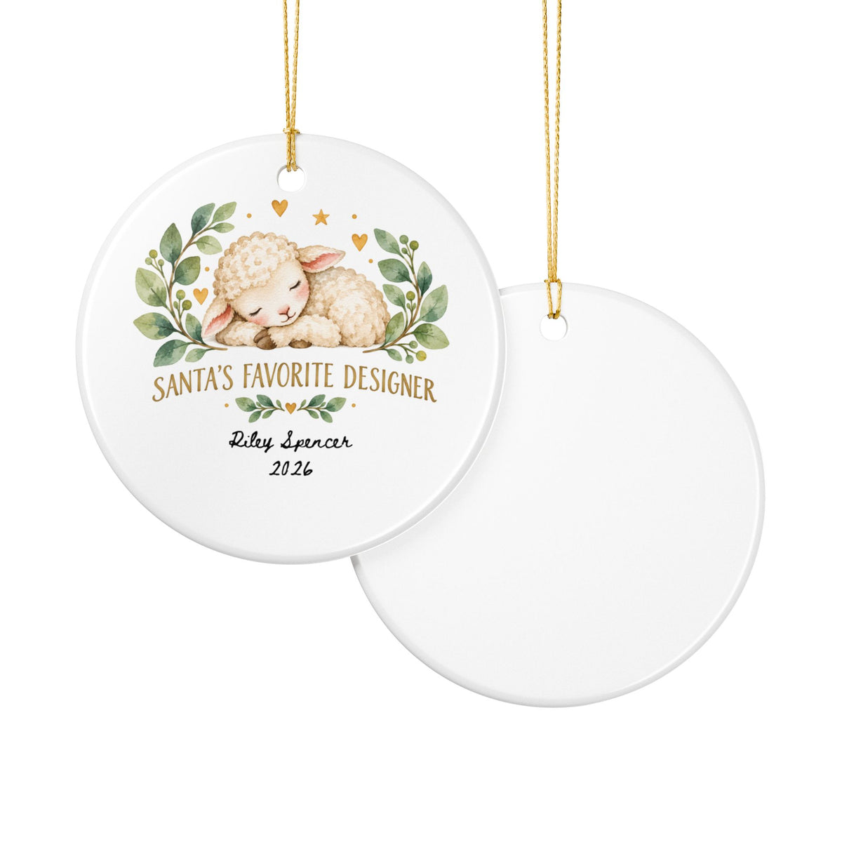 Heritage Single-Sided Ceramic Ornament