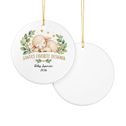 Heritage Single-Sided Ceramic Ornament