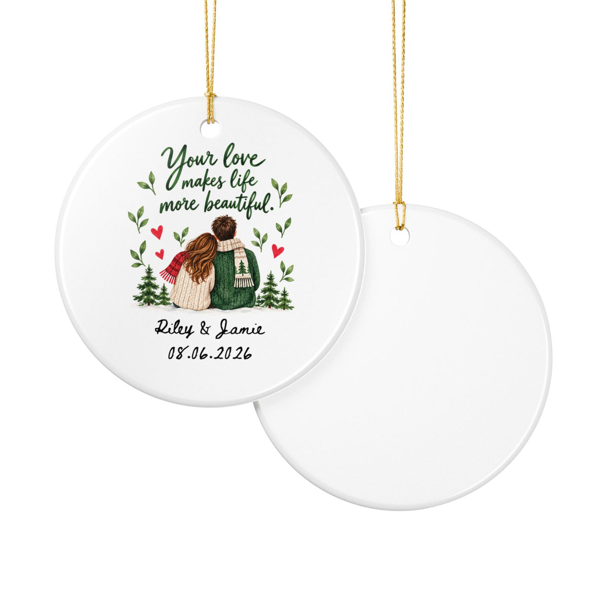 Heritage Single-Sided Ceramic Ornament