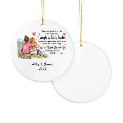 Heritage Single-Sided Ceramic Ornament