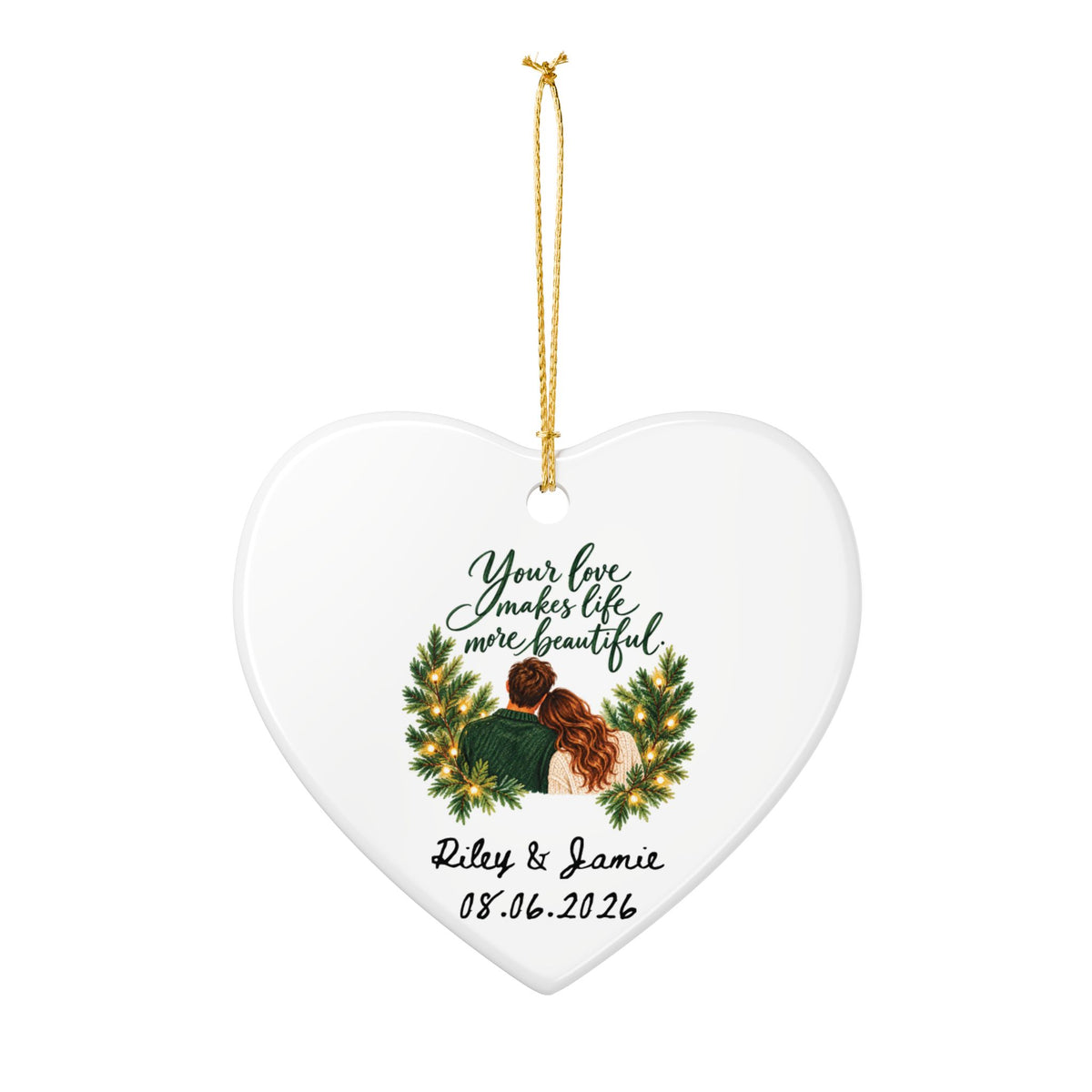 Heritage Single-Sided Ceramic Ornament