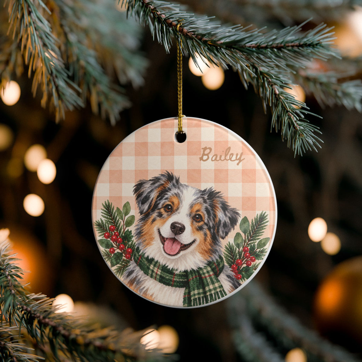 Copy of Personalized Pet Christmas Ceramic Ornament Dog & Cat Keepsake