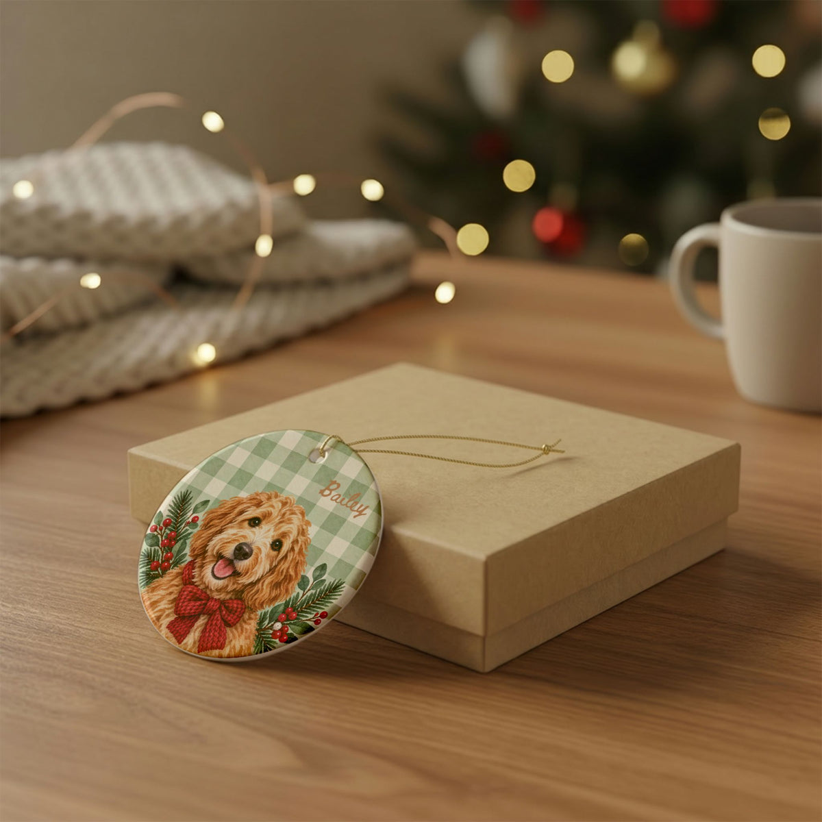 Copy of Personalized Pet Christmas Ceramic Ornament Dog & Cat Keepsake