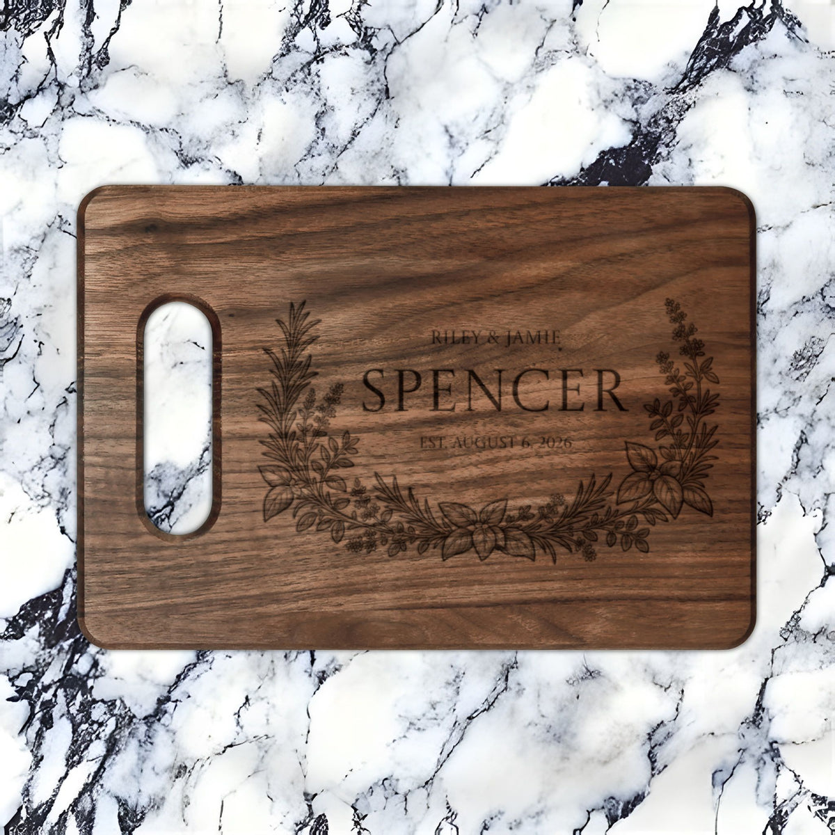 Atelier Engraved Personalized Wooden Cutting Board