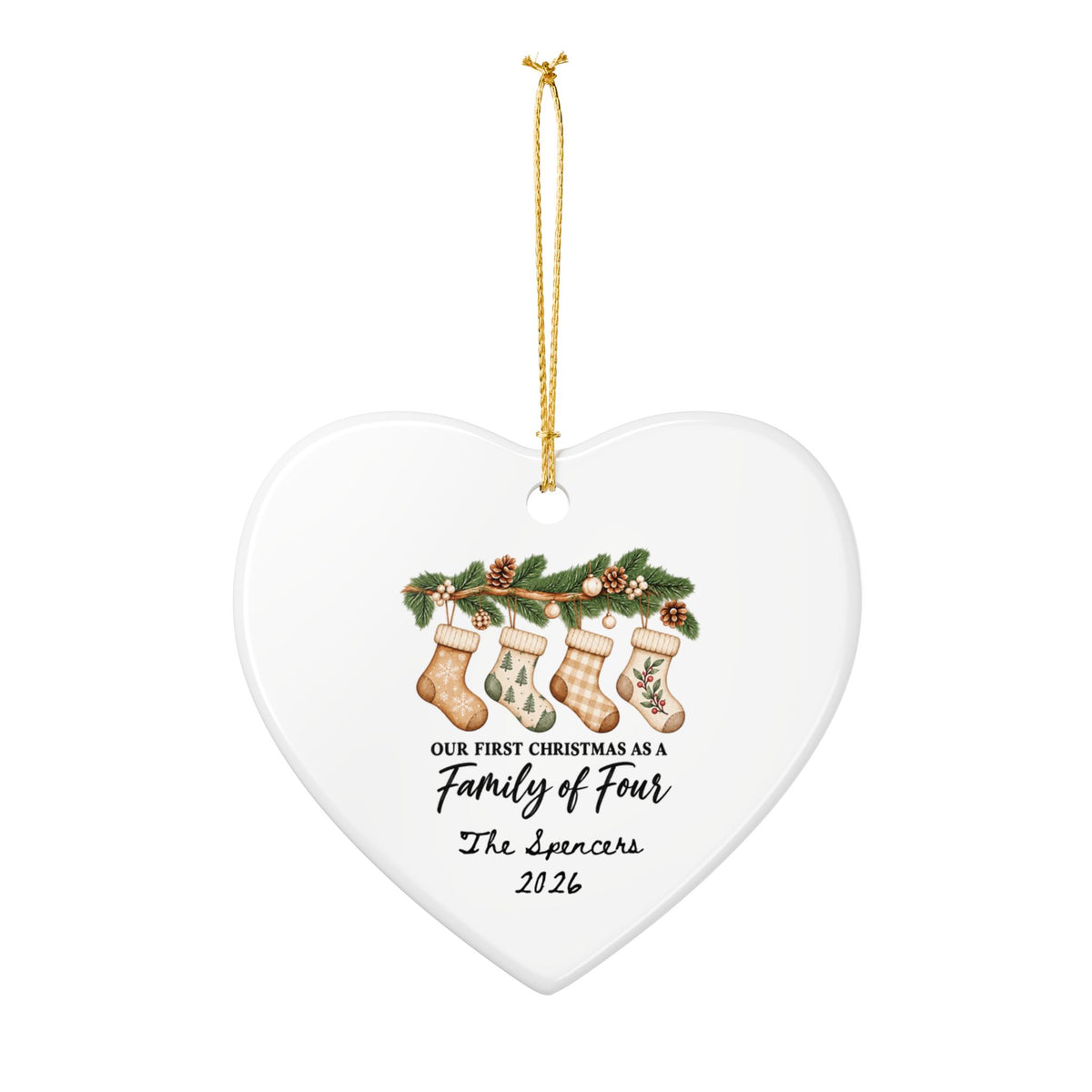 Heritage Single-Sided Ceramic Ornament
