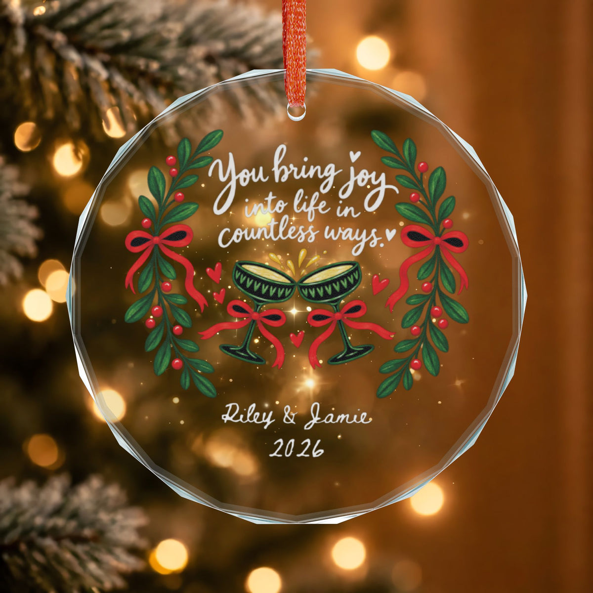 Signature Crystal Christmas Ornament