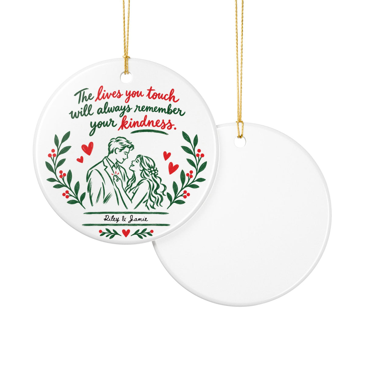Heritage Single-Sided Ceramic Ornament