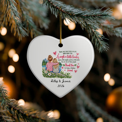 Heritage Single-Sided Ceramic Ornament