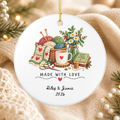 Heritage Single-Sided Ceramic Ornament