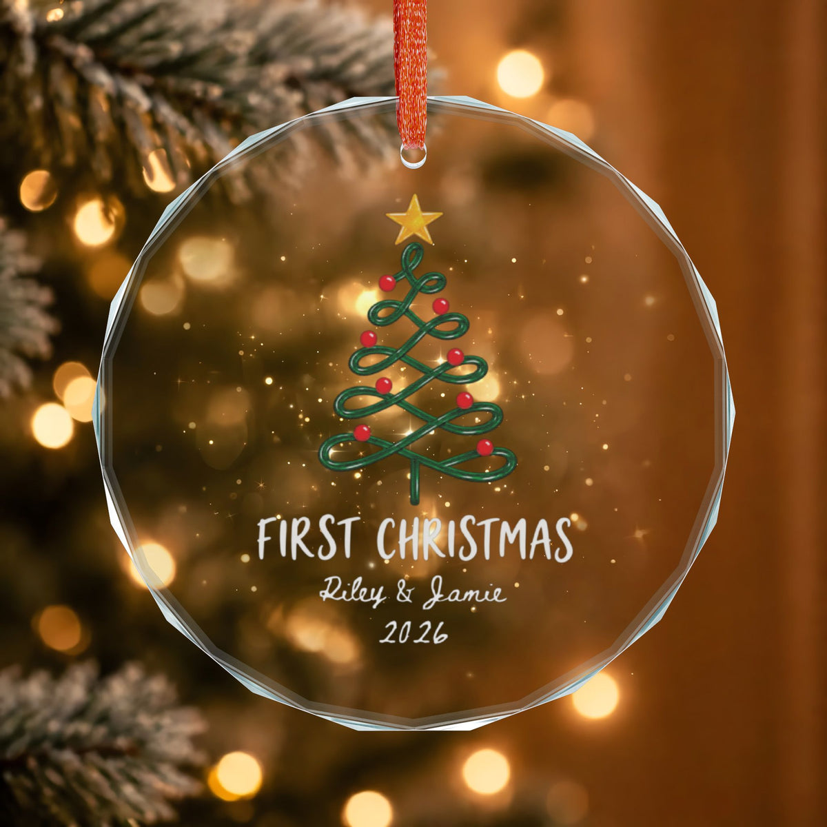 Signature Crystal Christmas Ornament