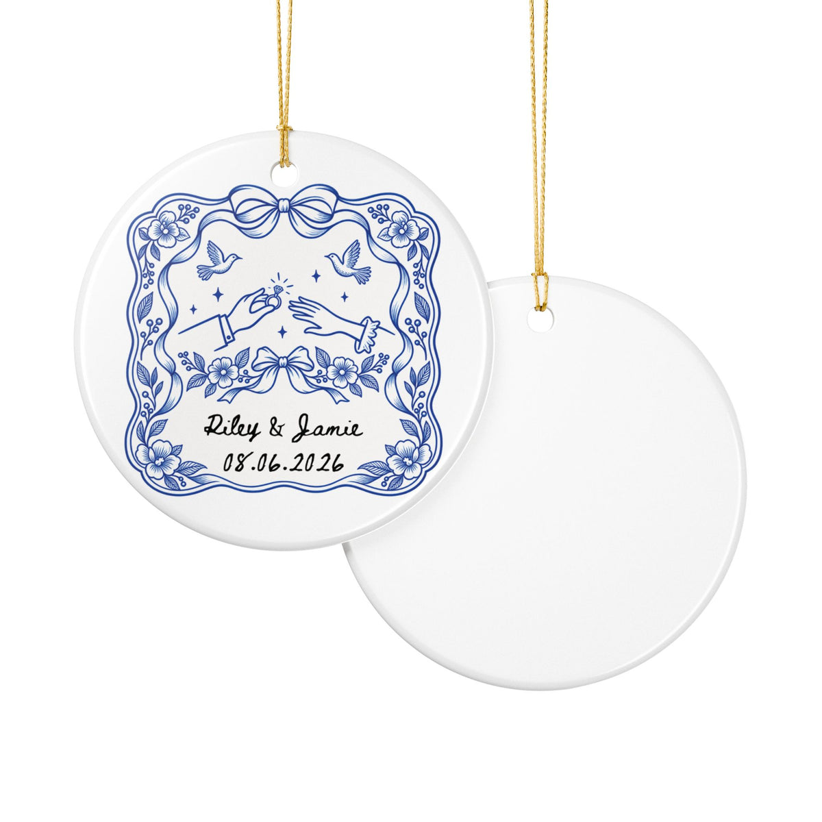 Heritage Single-Sided Ceramic Ornament