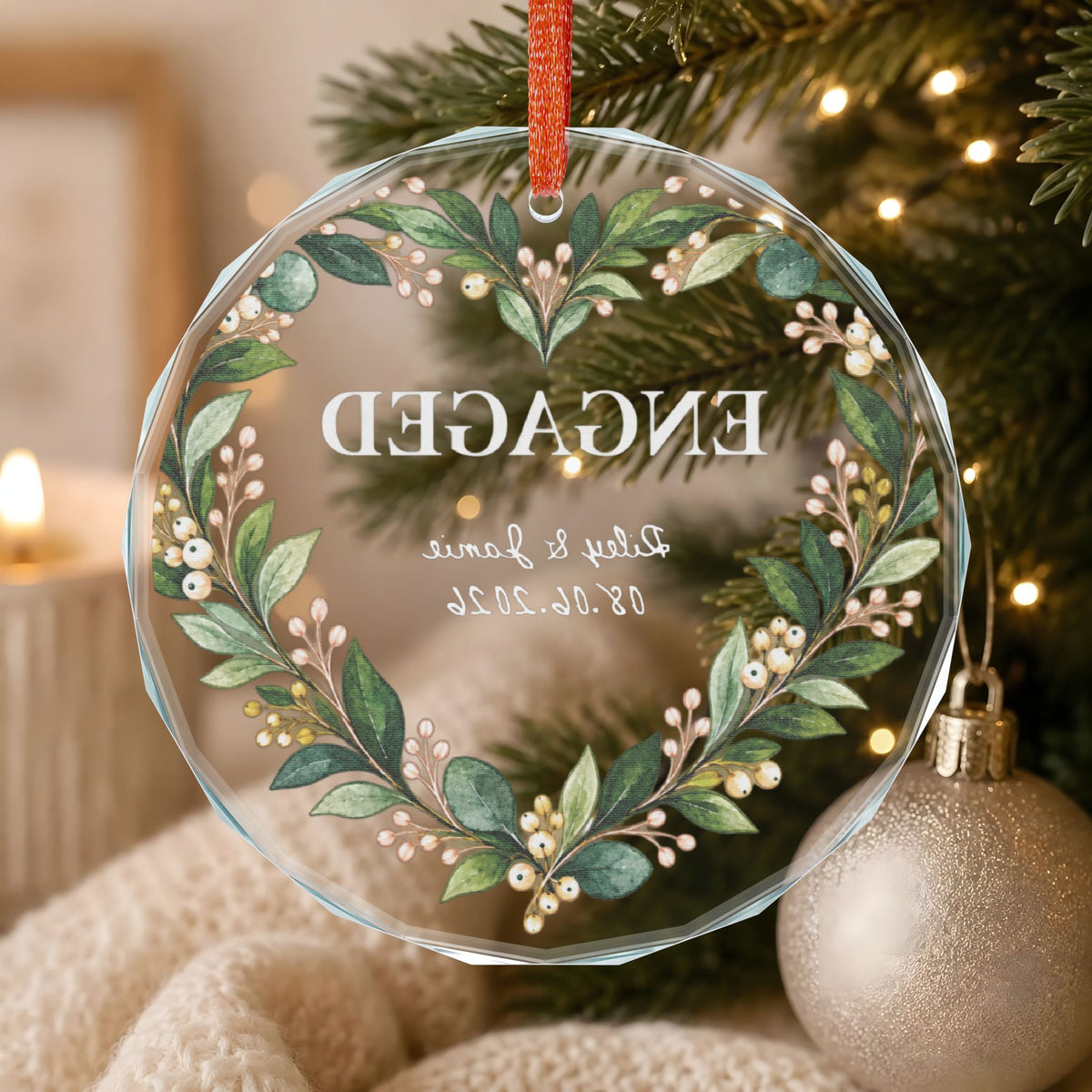 Signature Crystal Christmas Ornament