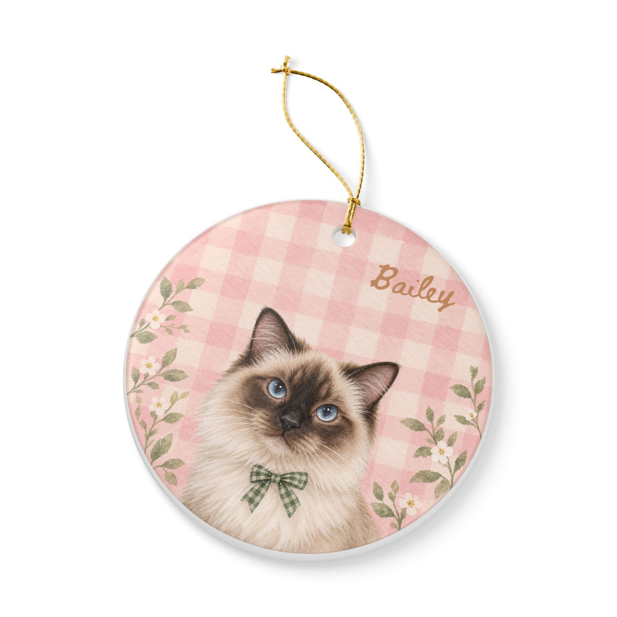 Copy of Personalized Pet Christmas Ceramic Ornament Dog & Cat Keepsake