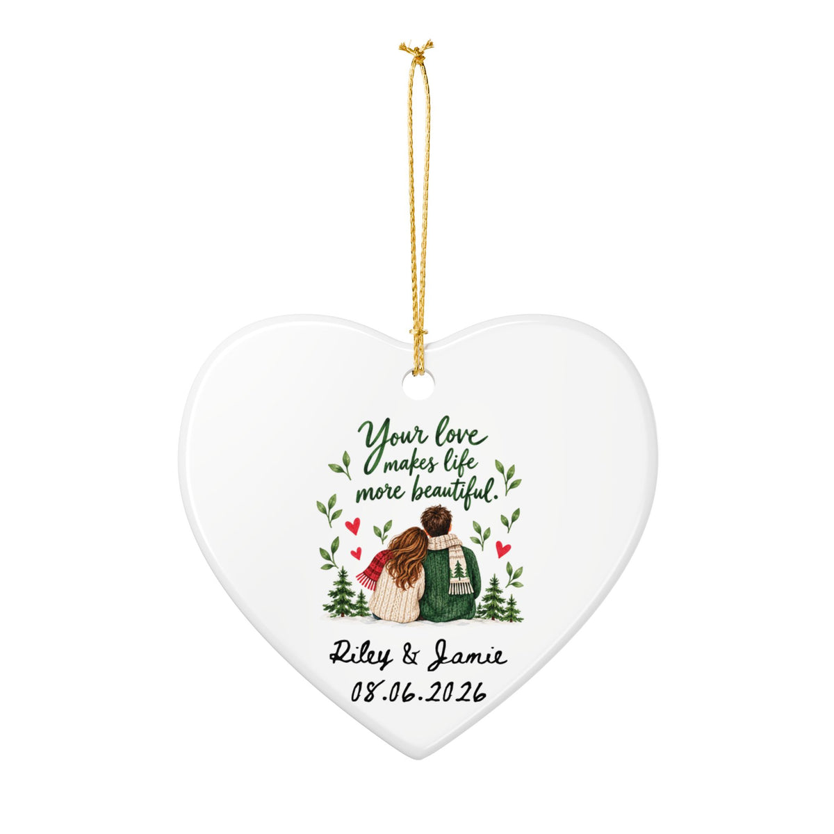 Heritage Single-Sided Ceramic Ornament