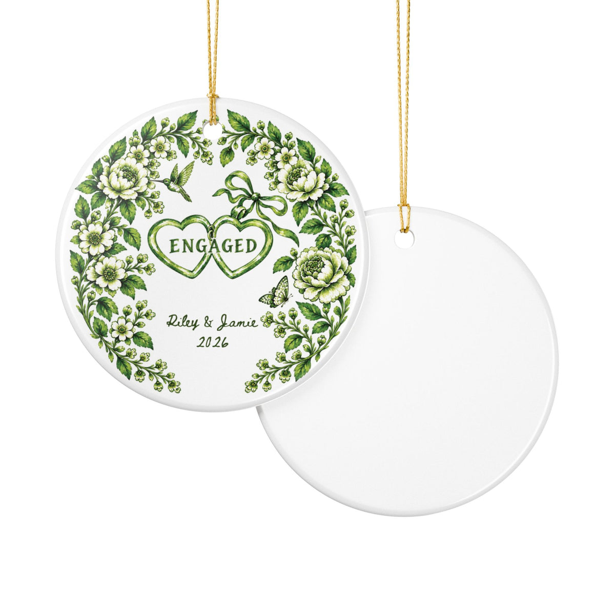 Heritage Single-Sided Ceramic Ornament