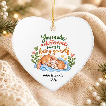 Heritage Single-Sided Ceramic Ornament