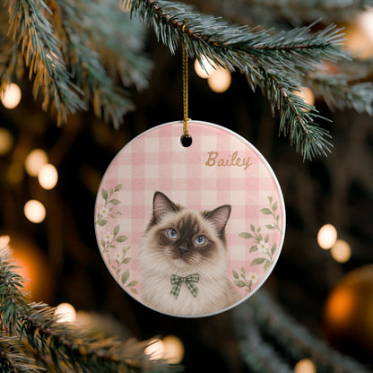 Copy of Personalized Pet Christmas Ceramic Ornament Dog & Cat Keepsake