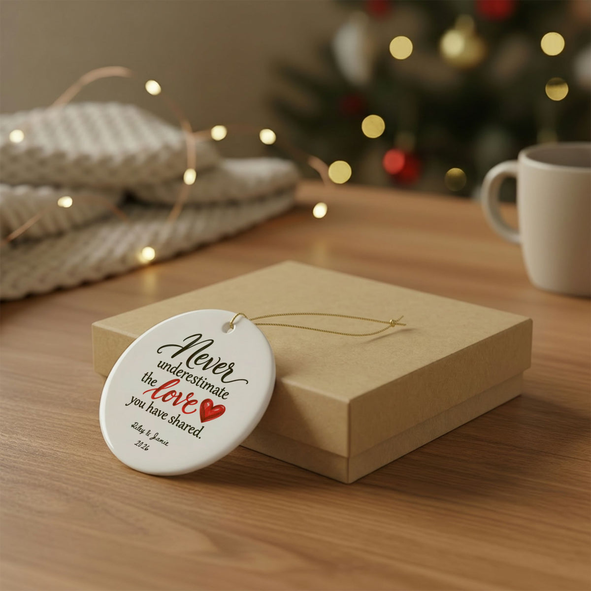 Heritage Single-Sided Ceramic Ornament