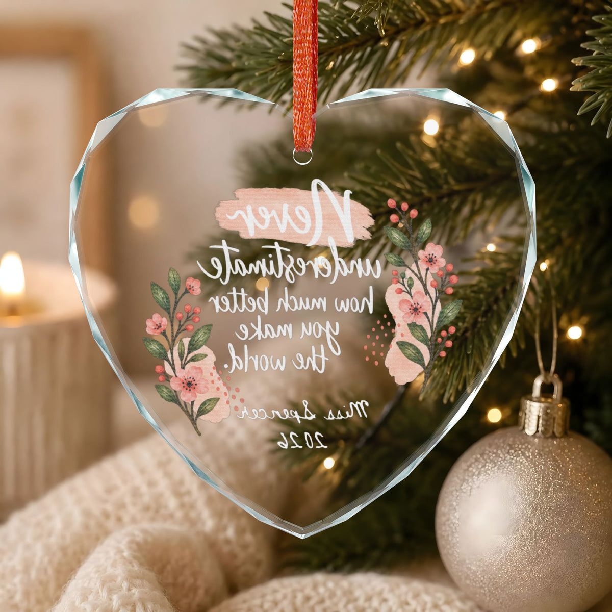 Signature Crystal Christmas Ornament